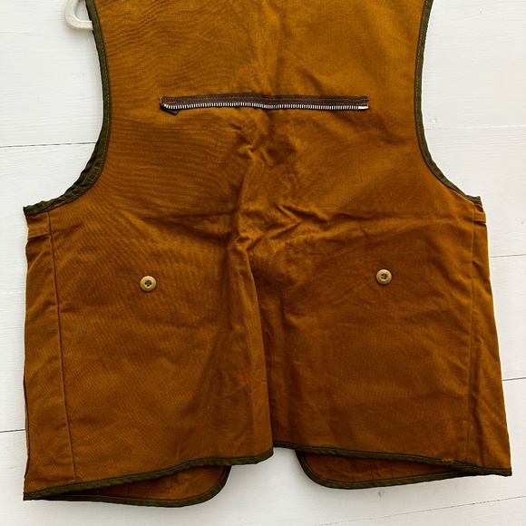 VINTAGE Men's Hunting Vest with Pheasant Lining Interior Size Large - Picture 5 of 5